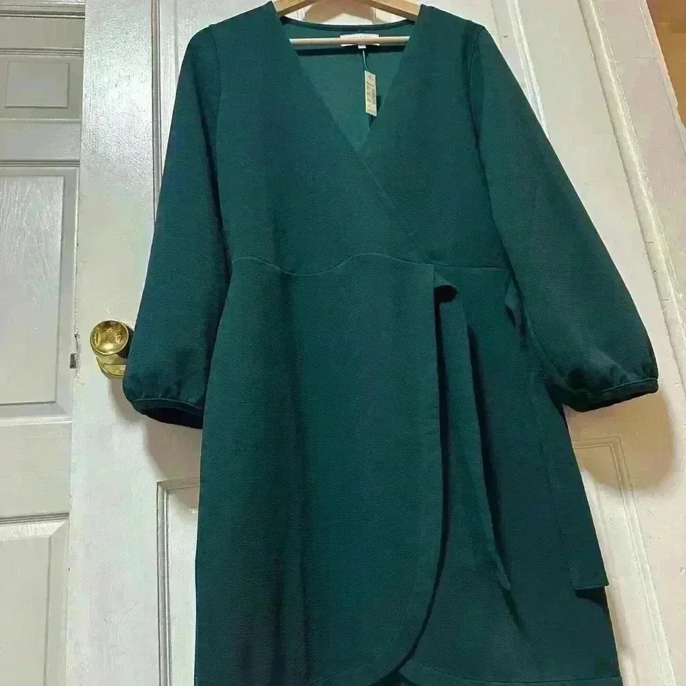 Nwt Texture And Thread By Madewell Size M Green C… - image 4